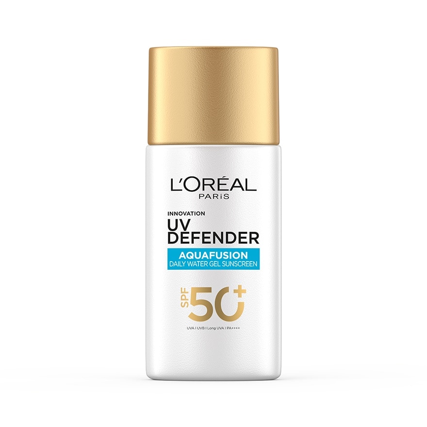 ลอรีอัลปารีส ยูวี ดีเฟนเดอร์ อะควาฟิวชั่น เดลี่ วอเตอร์ เจล ซันสกรีนSPF50+PA++++50มล.