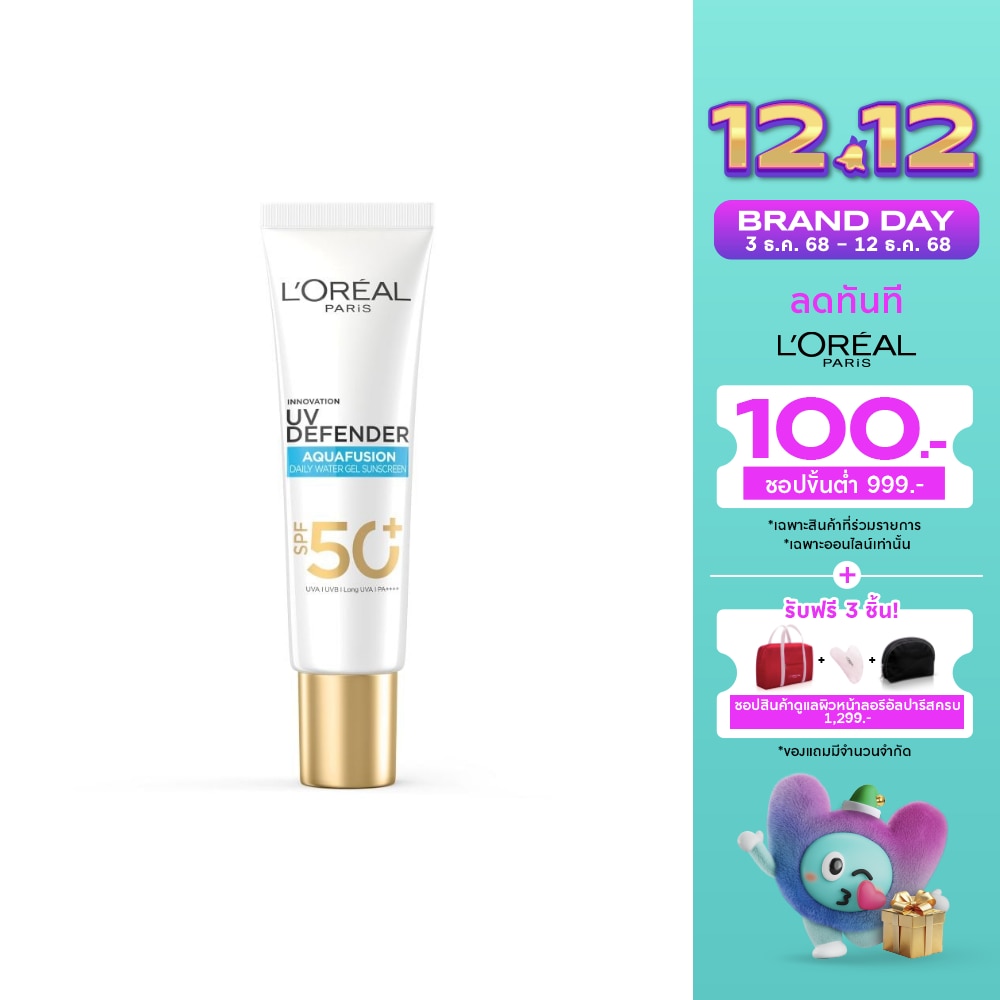 L'Oreal L'Oreal Paris UV Defender Aquafusion Daily Water Gel Sunscreen SPF 50+ PA++++ 30 Ml.