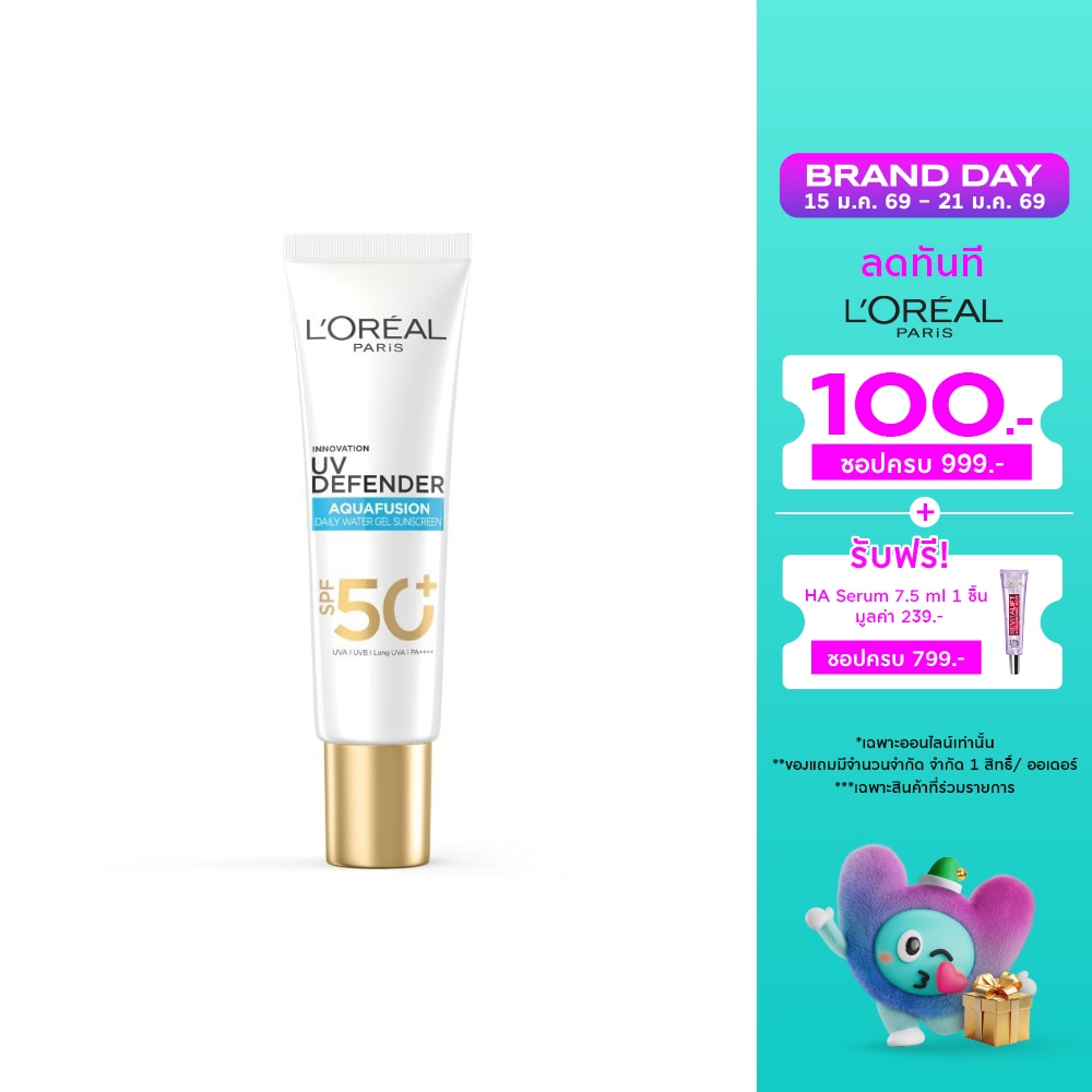 L'Oreal L'Oreal Paris UV Defender Aquafusion Daily Water Gel Sunscreen SPF 50+ PA++++ 30 Ml.