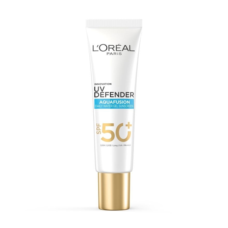 ลอรีอัลปารีส ยูวี ดีเฟนเดอร์ อะควาฟิวชั่น เดลี่ วอเตอร์ เจล ซันสกรีนSPF50+PA++++30มล.