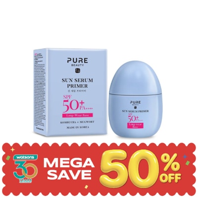 Pure Beauty - เพียว บิวตี้ ซัน เซรั่ม ไพรเมอร์ เอสพีเอฟ50+ พีเอ++++ 40มล. image