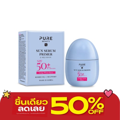 Pure Beauty - เพียว บิวตี้ ซัน เซรั่ม ไพรเมอร์ เอสพีเอฟ50+ พีเอ++++ 40มล. image