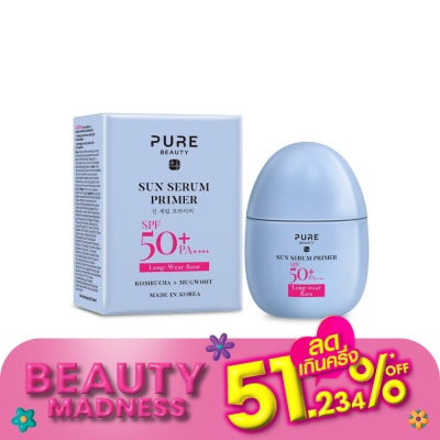 Pure Beauty เพียว บิวตี้ ซัน เซรั่ม ไพรเมอร์ เอสพีเอฟ50+ พีเอ++++ 40มล.