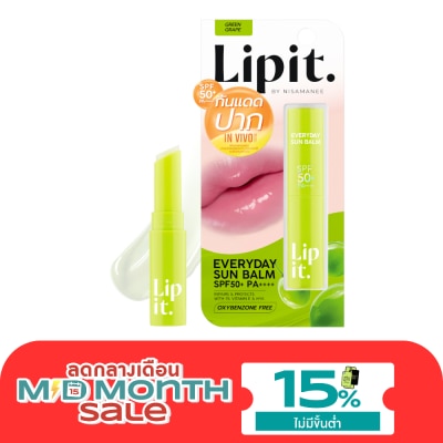 Lip It Lip It Everyday Sun Balm SPF50+ PA++++ 3g. Green Grape image