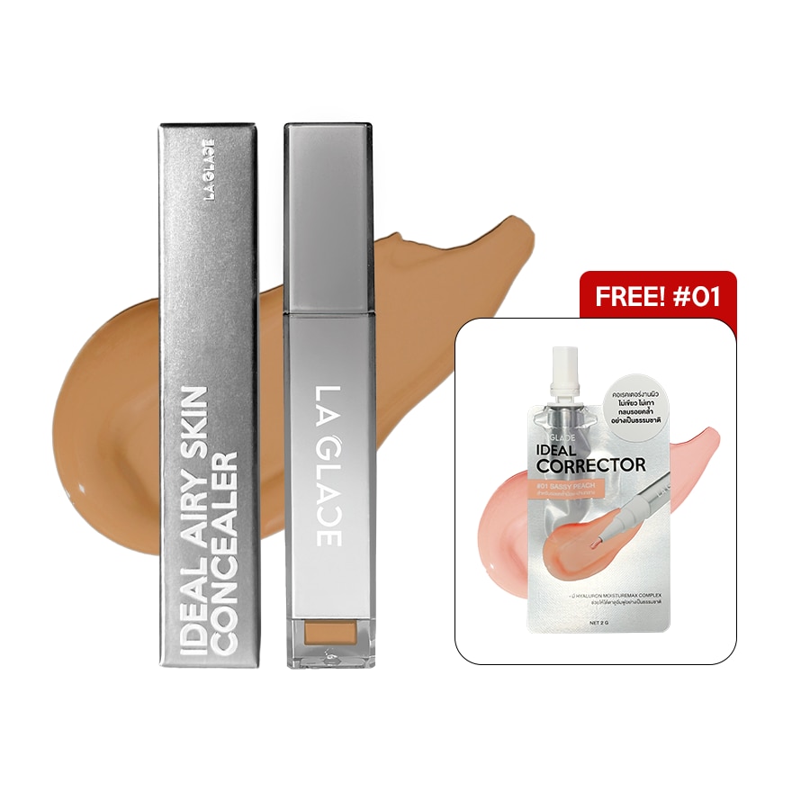 LA GLACE Ideal Airy Skin Concealer + Corrector 8g. 04 Tantanium + 01 Sassy Peach