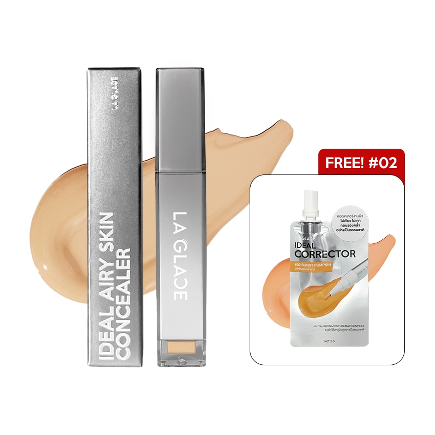 LA GLACE Ideal Airy Skin Concealer + Corrector 8g. 01 Buttermilk Beige + 02 Burnt Pum