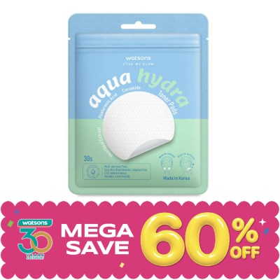 Watsons - Watsons Aqua Hydra Toner Pads 30s. image