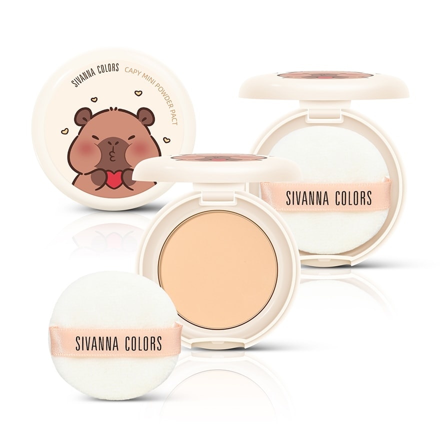Sivanna Colors Capy Powder Pact 6g. 01 Light Beige