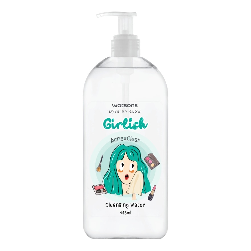 Watsons Watsons Girlish Acne  Clear Cleansing Water 485ml.
