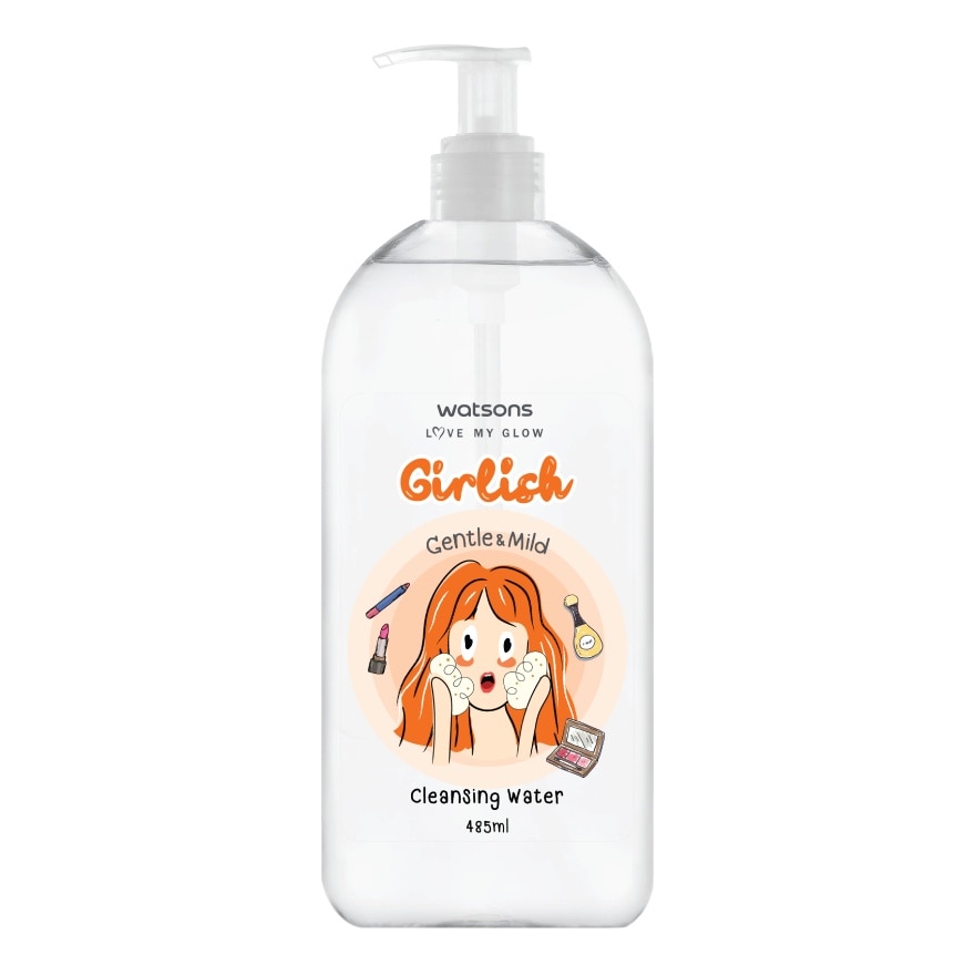 Watsons Watsons Girlish Gentle  Mild Cleansing Water 485ml.