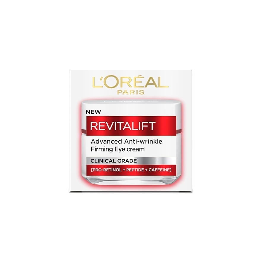L'Oreal ลอรีอัล ปารีส รีไวทัลลิฟท์ แอดวานซ์ แอนตี้-ริงเคิล เฟิร์มมิ่ง อาย ครีม 15 มล.