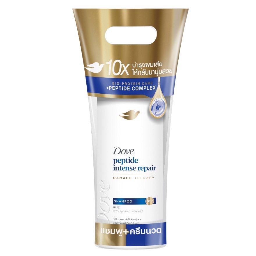Dove โดฟ เพปไทด์ อินเทนซ์ รีแพร์ แชมพู 360 มล.+ คอนดิชันเนอร์ 330 มล.