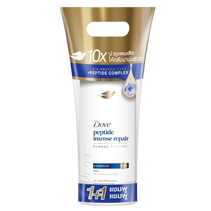 Dove โดฟ แชมพู เพปไทด์ อินเทนซ์ รีแพร์ 360 มล.แพ็คคู่