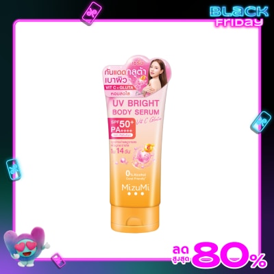 Mizumi มิซึมิ ยูวี ไบรท์ บอดี้ เซรั่ม วิต ซี กลูต้า SPF50+ PA++++ 180 มล.