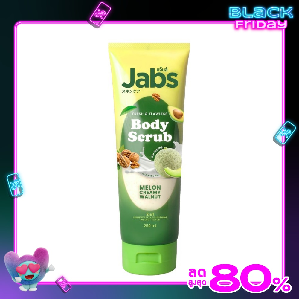 Jabs Jabs Body Scrub Fresh Flawless Melon Creamy Walnut 250 Ml.