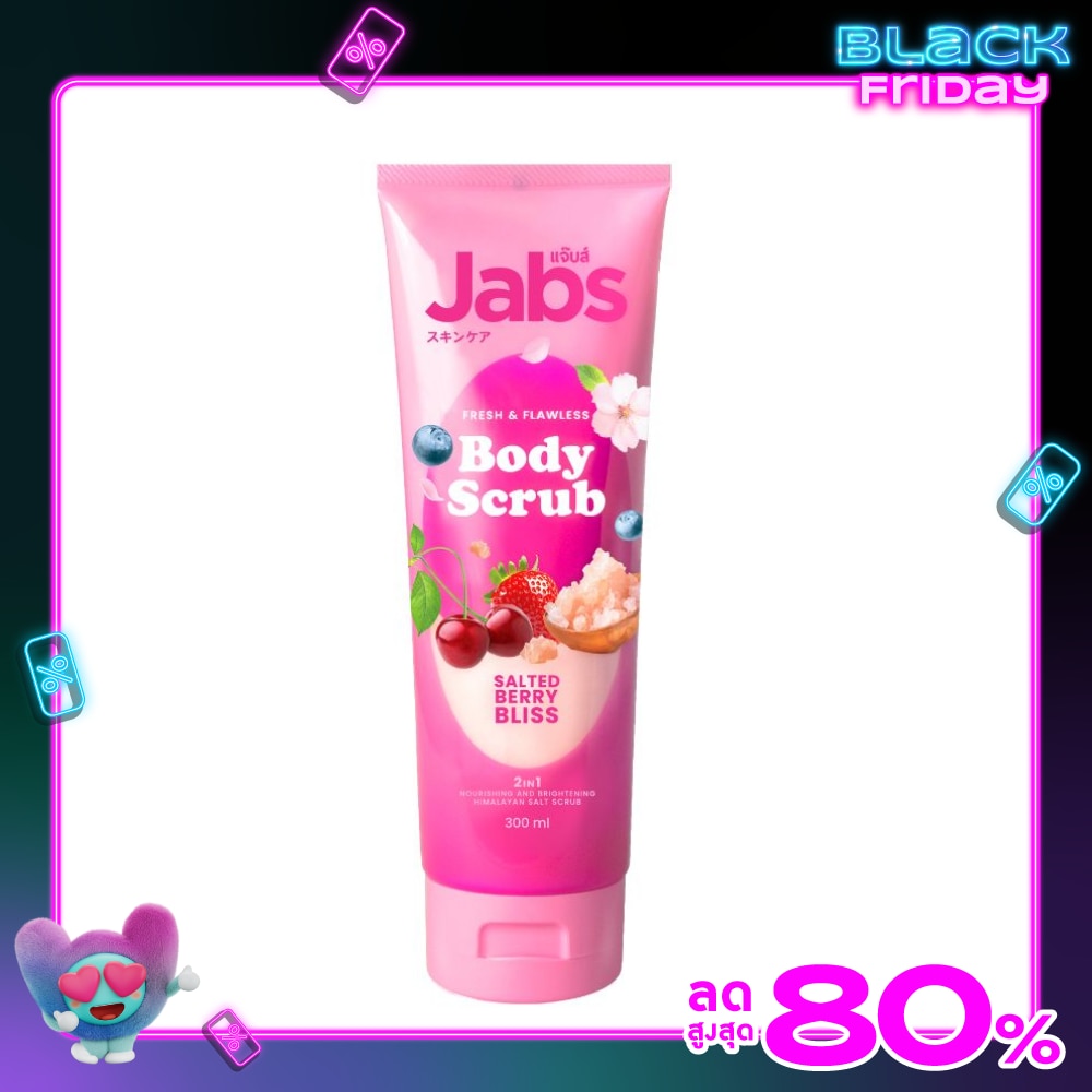 Jabs Jabs Body Scrub Fresh Flawless Salted Berry Bliss 300 Ml.