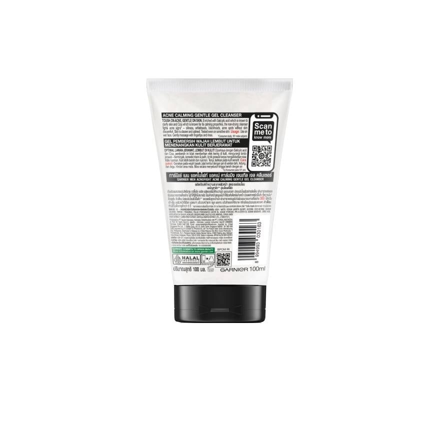 Garnier Men Acnofight Acne Calming Gentle Gel Cleanser 100 Ml.