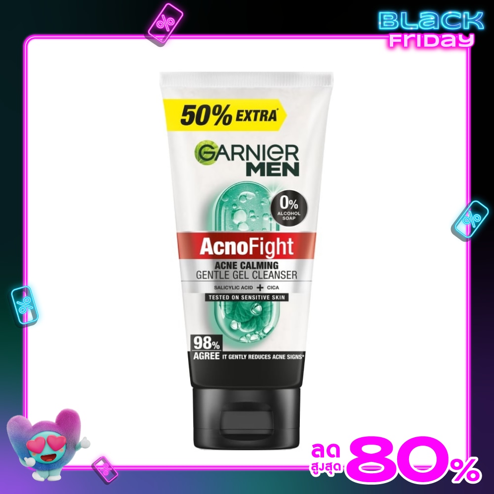 Garnier Men Acnofight Acne Calming Gentle Gel Cleanser 150 Ml.