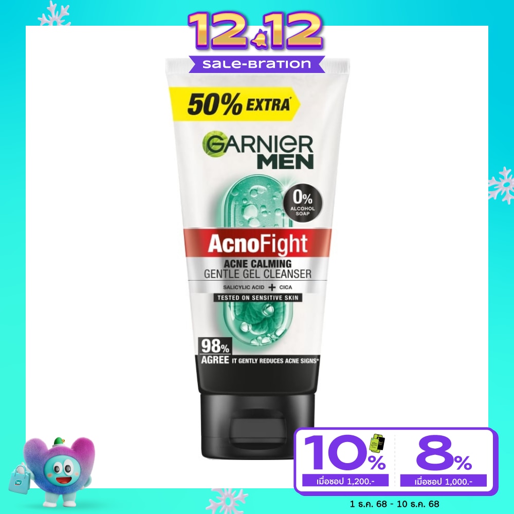 Garnier Men Garnier Men Acnofight Acne Calming Gentle Gel Cleanser 150 Ml.