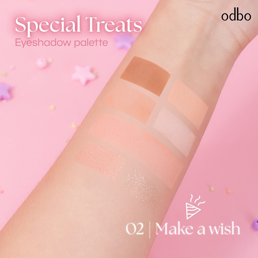 Odbo Special Treats Eyeshadow Palette 7g. 02 Make A Wish