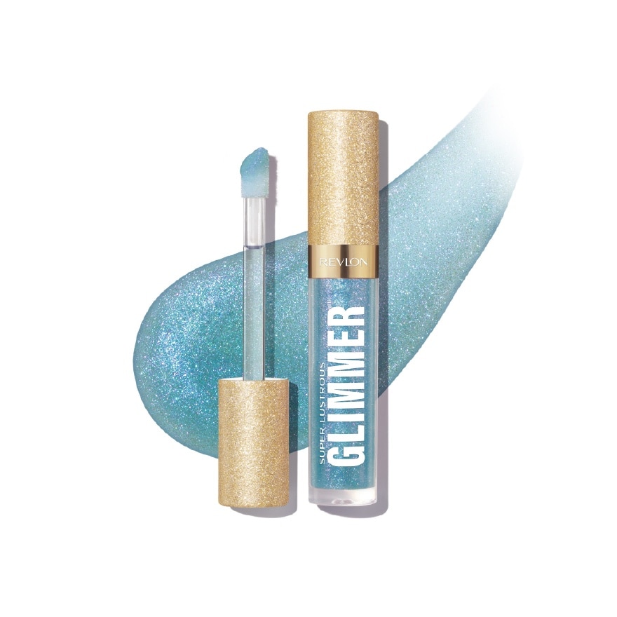 Revlon เรฟลอน ซูเปอร์ ลัสทรัส กลิมเมอร์ ลิปออย 3.8มล. 010 อินดิโก้ ไอซ์