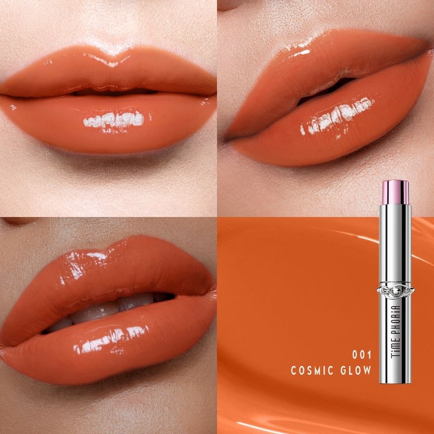 Timephoria Spectra Ultra Stay-Shine Transfer Proof Lip Vinyl 5g. 001 Coral Glow