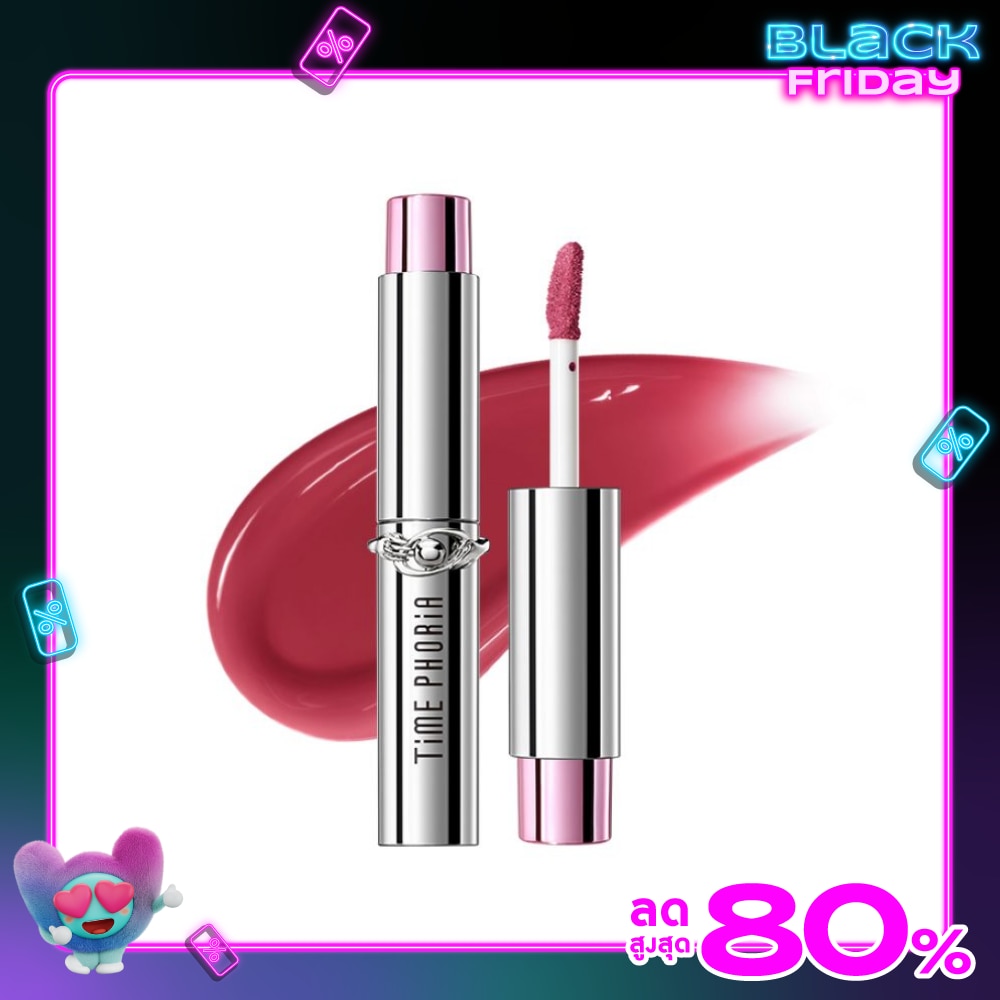 Time Phoria ไทม์ฟอเรีย สเปคตร้า อัลตร้า สเตย์-ชายน์ ทรานส์เฟอร์ พรูฟ ลิป ไวนิล 5ก. 004 ลูมิ บลัช