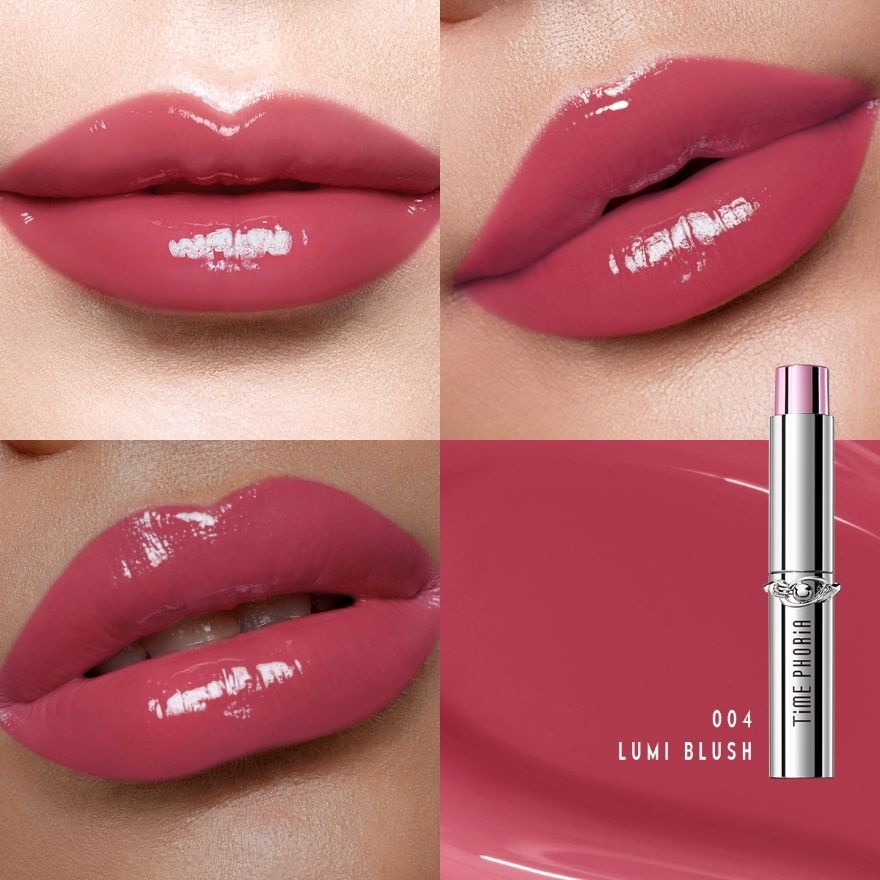 Timephoria Spectra Ultra Stay-Shine Transfer Proof Lip Vinyl 5g. 004 Lumi Blush