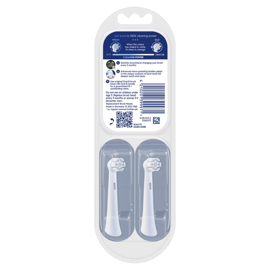 Oral-B Electric Toothbrush iO Advance Clean Refills 2'S