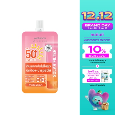 Watsons Watsons Solar Filter Very High Protection Bright Face  Body Lotion SPF50+ PA++++ 15ml