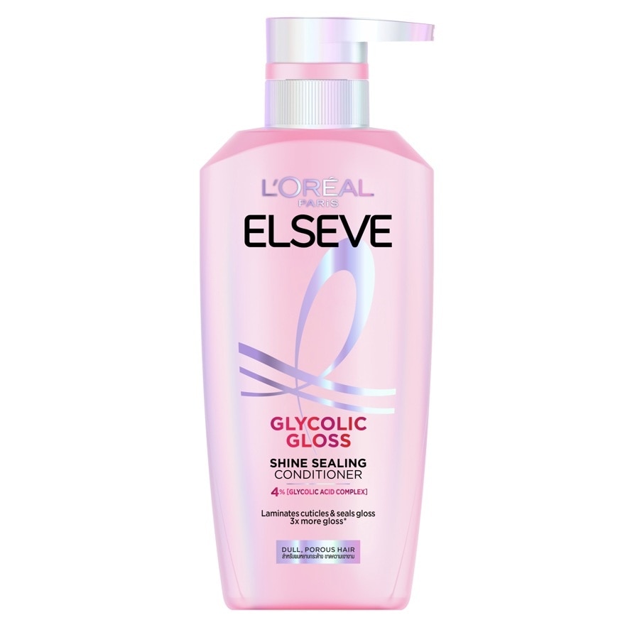 Elseve ลอรีอัล ปารีส เอลแซฟ ไกลโคลิค กลอส ชายน์ ซิลลิ่ง คอนดิชันเนอร์ 375 มล.