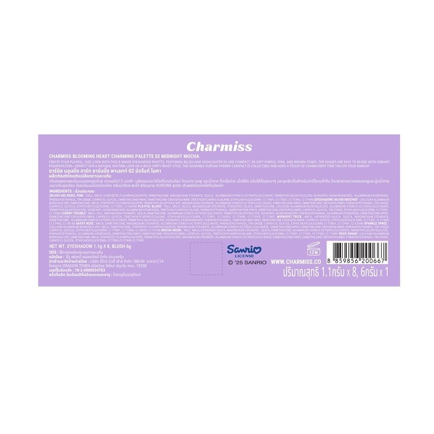 Charmiss Blooming Heart Charming Palette 14.8g. 02 Midnight Mocha