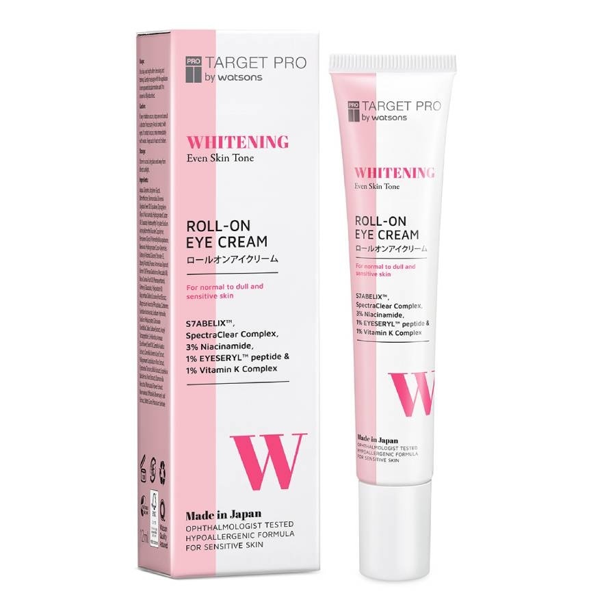 Target Pro by Watsons Whitening Roll-On Eye Cream 12ml.