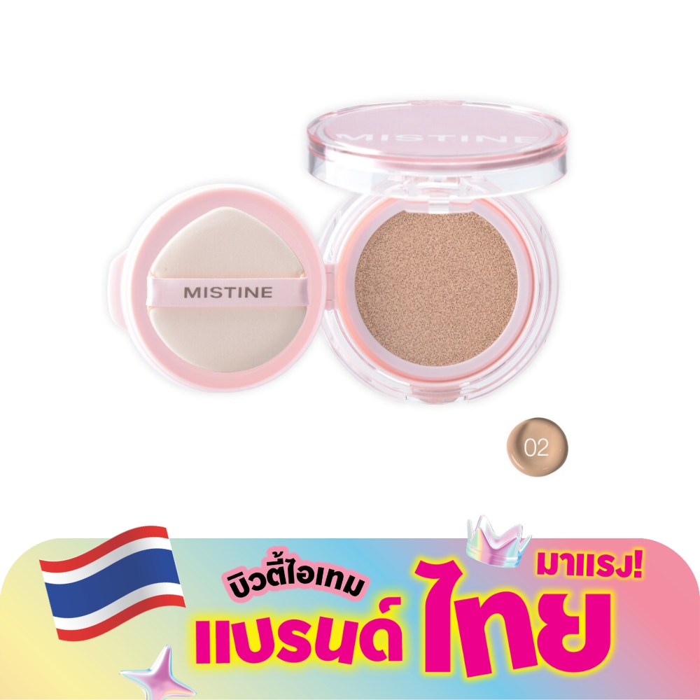 Mistine Matte Light Air Cushion SPF50+ PA++++ 12g. 02 Ivory