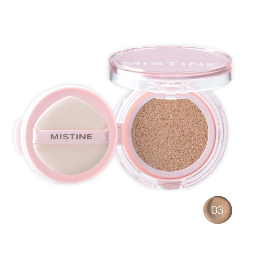 Mistine มิสทิน แมทท์ แอนด์ ไลท์ แอร์ คุชชั่น SPF50+ PA++++ 12ก. 03 เบจ