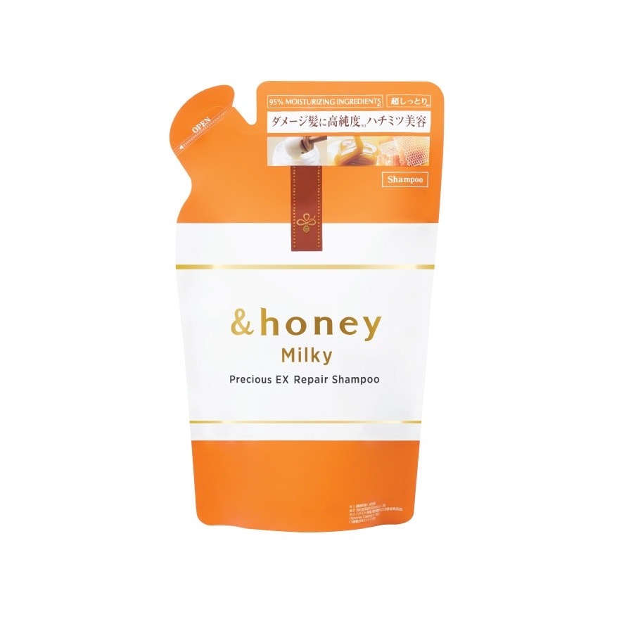 Honey Shampoo Milky Precious Ex Repair Refill 385 Ml. image