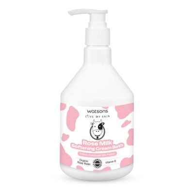 Watsons Watsons Rose Milk Softening Cream Bath 450ml.