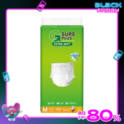 G Sure Plus G Sure Plus Extra Soft Adult Diapers Pant M 20 pcs