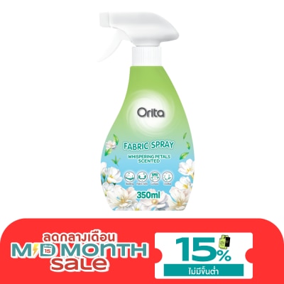 Orita โอริต้า ผลิตภัณฑ์สเปรย์ผ้าหอม กลิ่นวิสเพอริ่ง เพทัลส์ 350มล. image