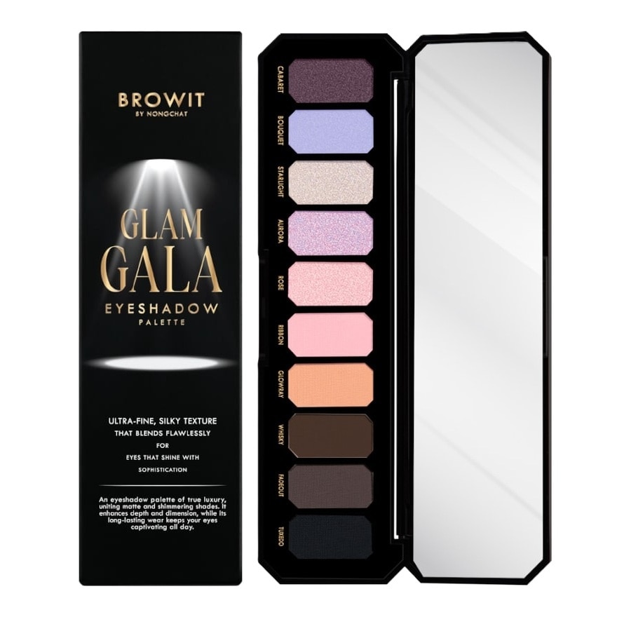 บราวอิท บราวอิท แกลม กาล่า อายแชโดว์ พาเลท 0.5ก. x 10สี 02 ออน สเตจ