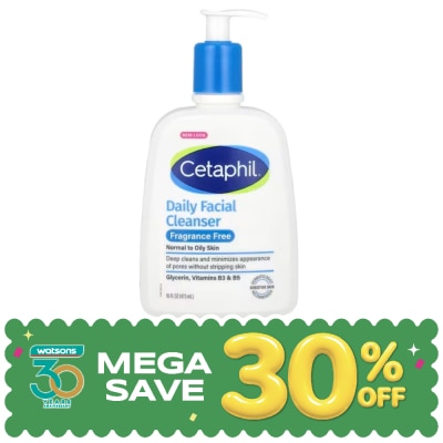 Cetaphil - เซตาฟิล เดย์ลี่ เฟเชียล คลีนเซอร์ 473 มล. สำหรับผิวผสม-ผิวมัน และผิวแพ้ง่าย image