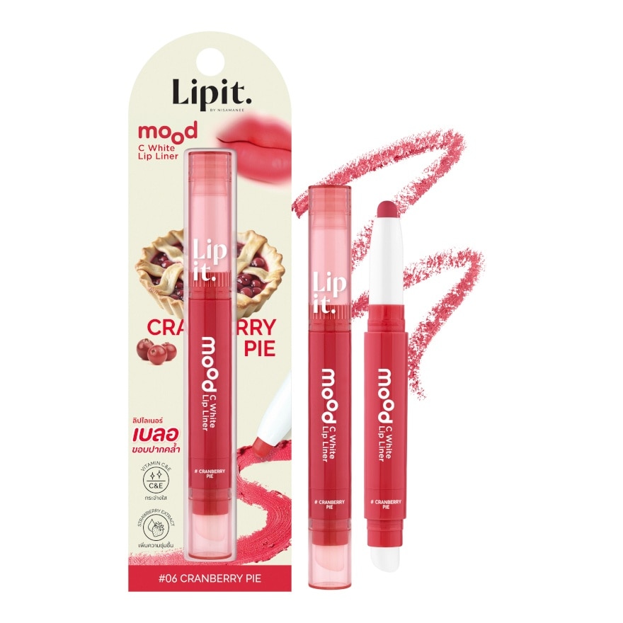 ลิปอิท มูด ซี ไวท์ ลิป ไลเนอร์ 0.55ก.  06 แครนเบอร์รี่ พาย