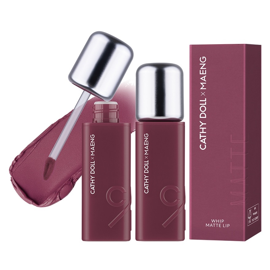 Cathy Doll x Maeng Whip Matte Lip 2.8g. 02 Cool Plum