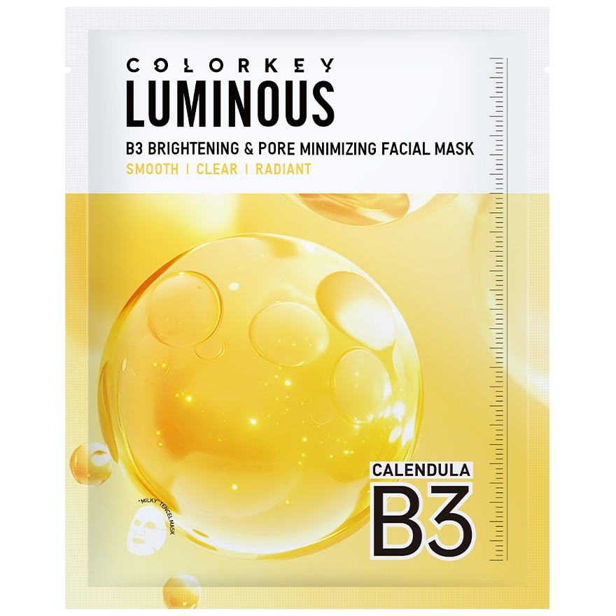 Colorkey Luminous B3 Brightening Pore Minimizing Facial Mask 30ml. 1pcs.