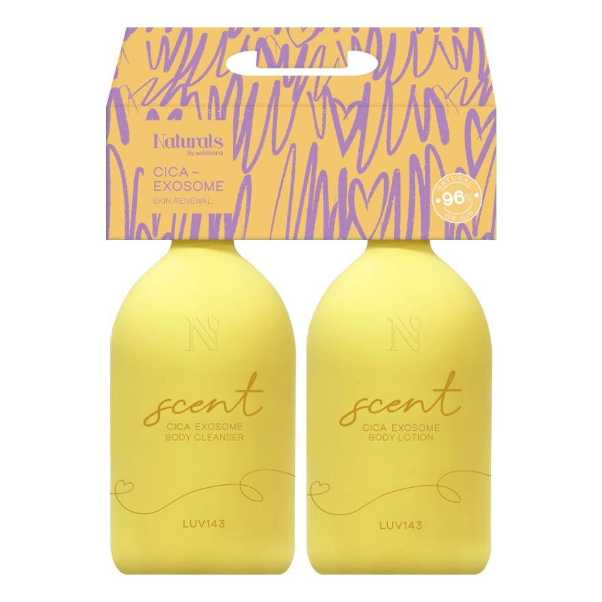 Naturals By Watsons Luv 143 Neroli Woody Body Lotion Body Cleanser Set 400ml.