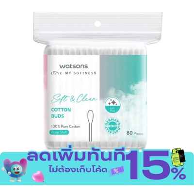 WATSONS วัตสัน สำลีก้าน 80 ก้าน. image