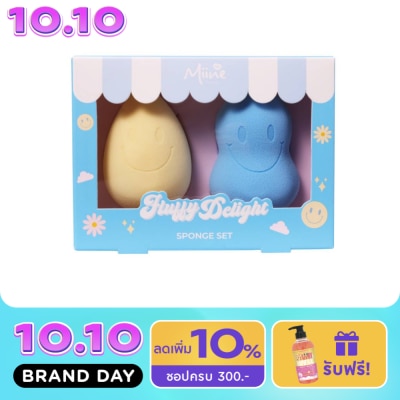 WATSONS วัตสันฟองน้ำแต่งหน้า Miine เซ็ตฟองน้ำแต่งน้ำ 2ชิ้น. image