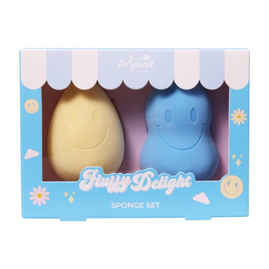 วัตสันฟองน้ำแต่งหน้า Miine เซ็ตฟองน้ำแต่งน้ำ 2ชิ้น.