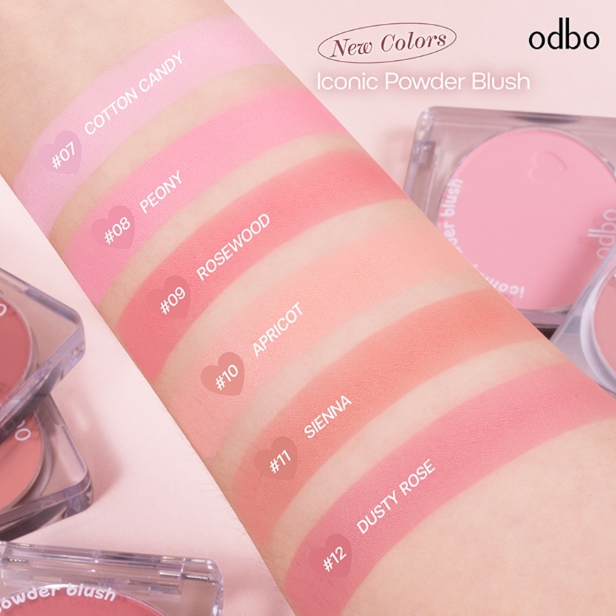 โอดีบีโอ ไอโคนิค พาวเดอร์ บลัช 4.2ก. 12 ดัสตี้ โรส