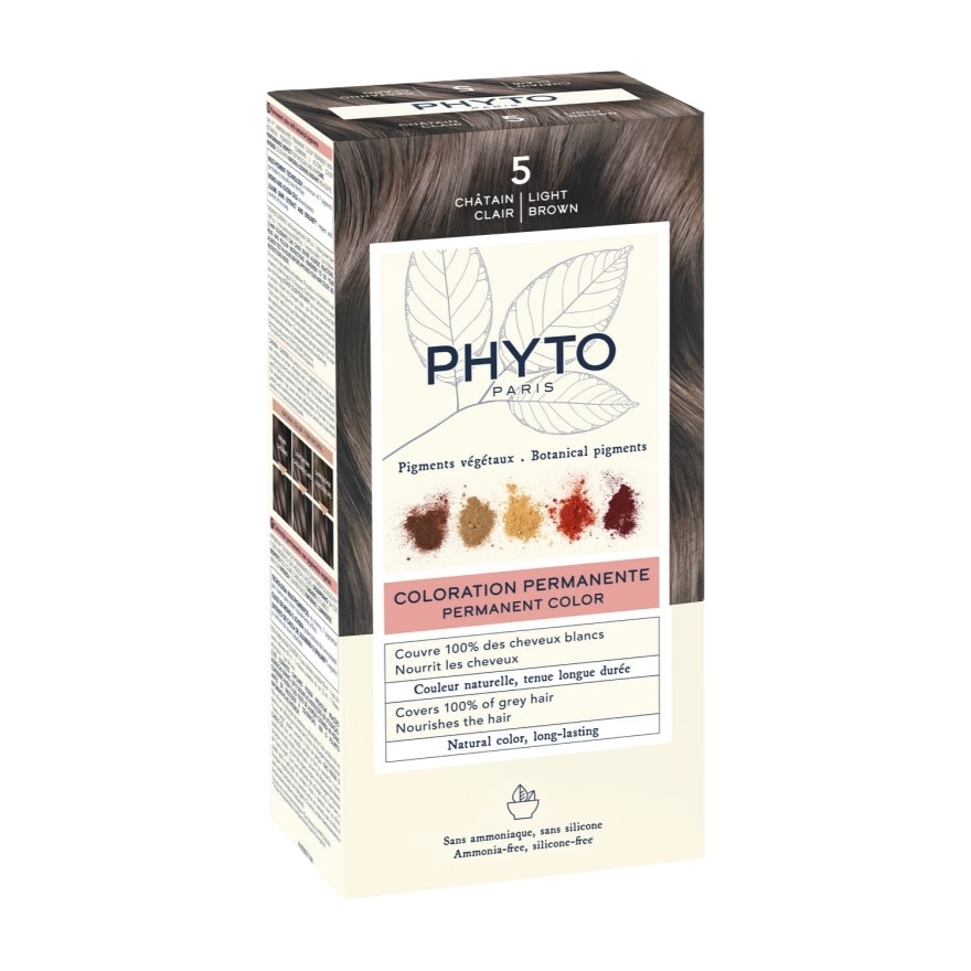 Phyto Permanent Color Ammonia-Free 5 Light Brown